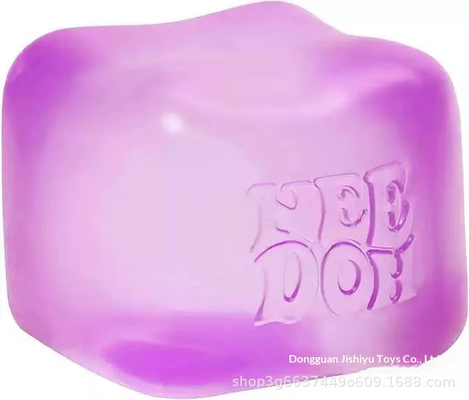 (In Stock, Ships Immediately) Needoh Fun Cube - Squeeze Fun Toy - Sensory Stress Relief with Ventilation .