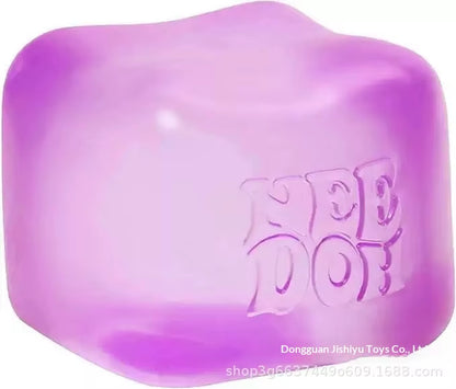 (In Stock, Ships Immediately) Needoh Fun Cube - Squeeze Fun Toy - Sensory Stress Relief with Ventilation .