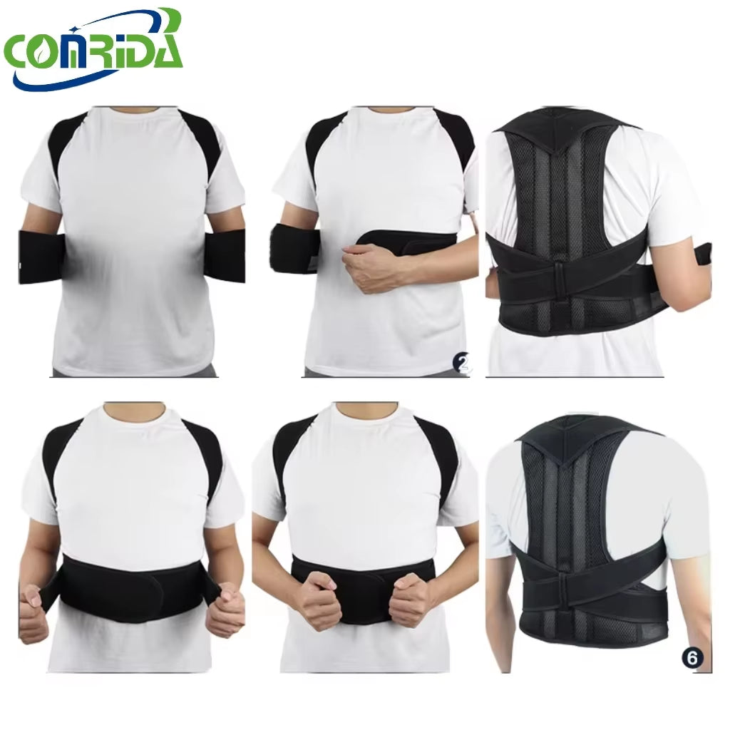 Best Selling Medical Back Support Belt 6 Support Bars Back Brace Breathable Back Support for Women Man