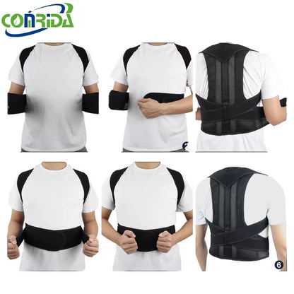 Best Selling Medical Back Support Belt 6 Support Bars Back Brace Breathable Back Support for Women Man