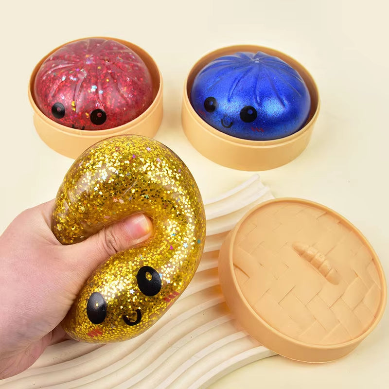 In Stock Giant Dumpling Squishy Stress Balls Fidget Sensory Toy Stress Relief Mystery Dumpling Dumpling Toy Squeeze Toys