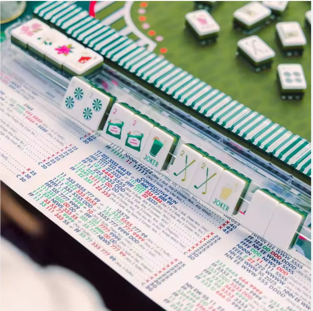 Custom Made 4 Layer American Mahjong Model 190 Elephant Acrylic Tiles 160 Cards Luxury Elegant Game for Adults