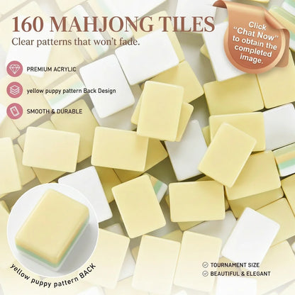 Custom Made 4 Layer American Mahjong Model 190 Elephant Acrylic Tiles 160 Cards Luxury Elegant Game for Adults