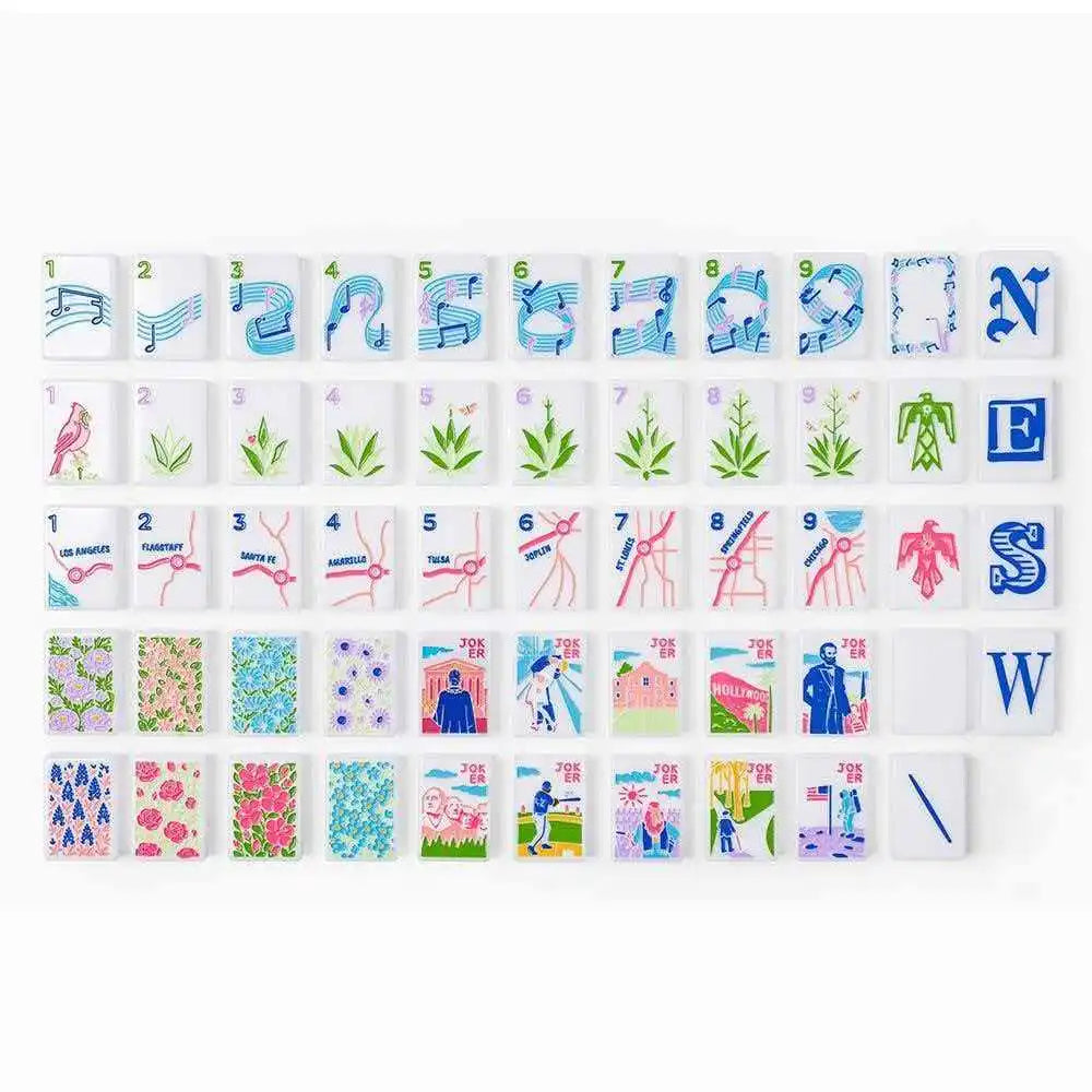 Custom Made 4 Layer American Mahjong Model 190 Elephant Acrylic Tiles 160 Cards Luxury Elegant Game for Adults