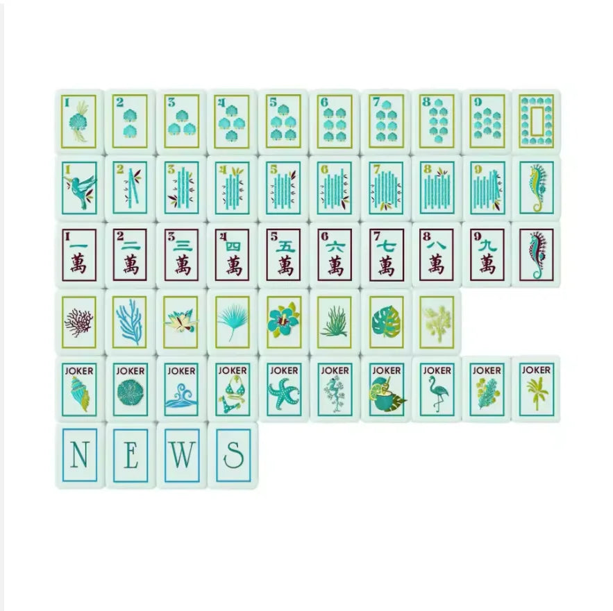 Custom Made 4 Layer American Mahjong Model 190 Elephant Acrylic Tiles 160 Cards Luxury Elegant Game for Adults