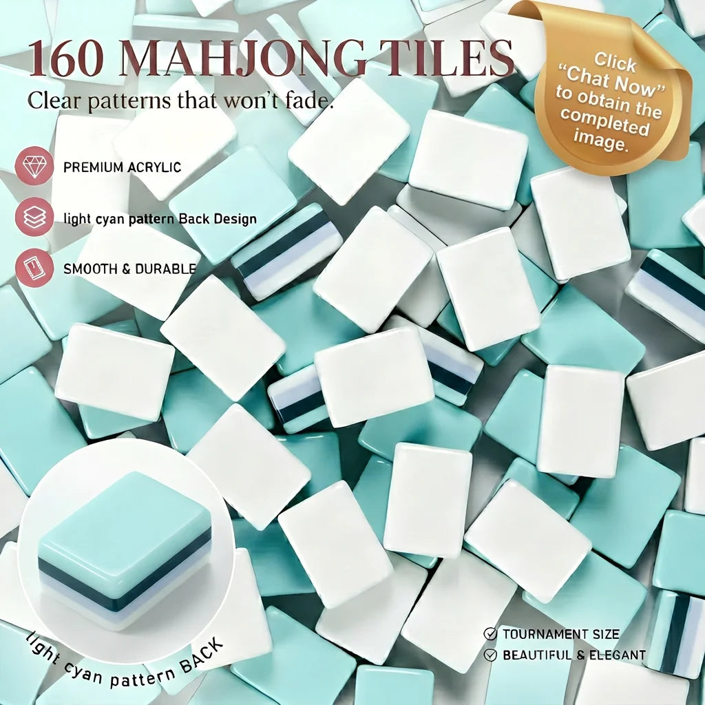 Custom Made 4 Layer American Mahjong Model 190 Elephant Acrylic Tiles 160 Cards Luxury Elegant Game for Adults