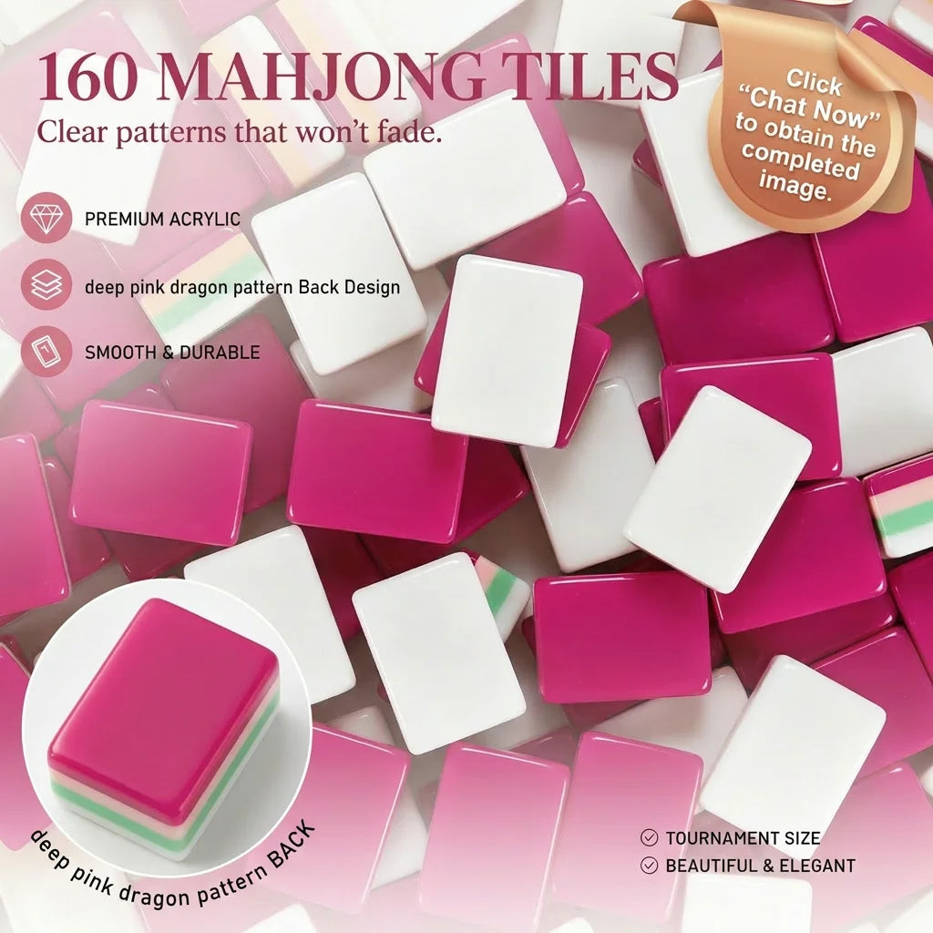 Custom Made 4 Layer American Mahjong Model 190 Elephant Acrylic Tiles 160 Cards Luxury Elegant Game for Adults