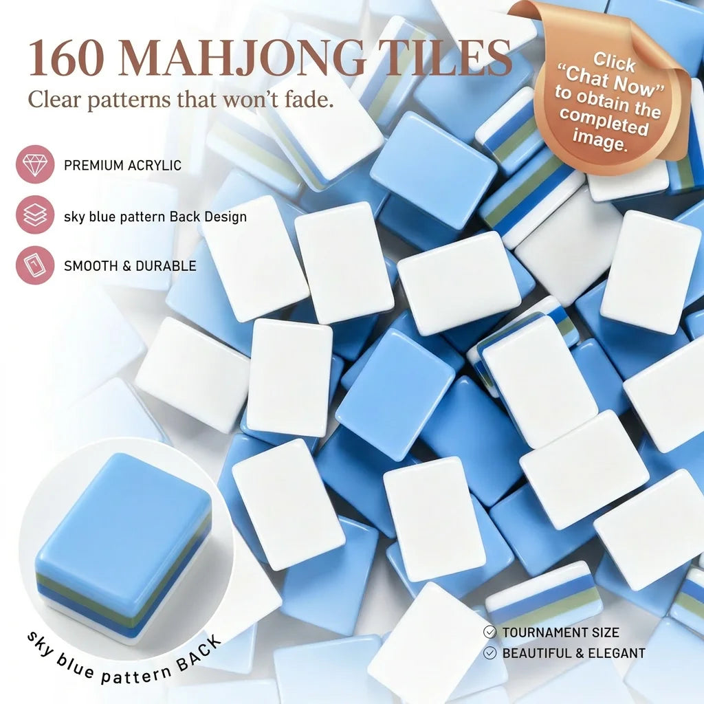 Custom Made 4 Layer American Mahjong Model 190 Elephant Acrylic Tiles 160 Cards Luxury Elegant Game for Adults