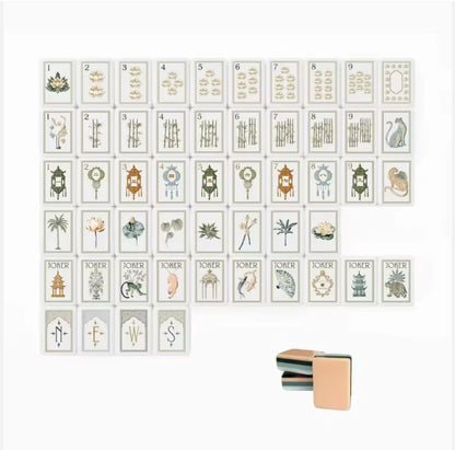 Custom Made 4 Layer American Mahjong Model 190 Elephant Acrylic Tiles 160 Cards Luxury Elegant Game for Adults