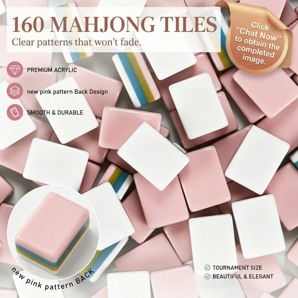 Custom Made 4 Layer American Mahjong Model 190 Elephant Acrylic Tiles 160 Cards Luxury Elegant Game for Adults