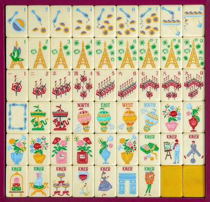 Custom Made 4 Layer American Mahjong Model 190 Elephant Acrylic Tiles 160 Cards Luxury Elegant Game for Adults