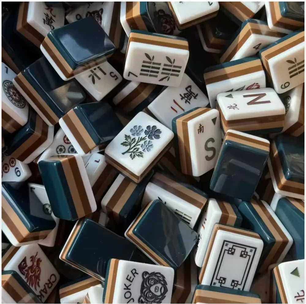 Custom Made 4 Layer American Mahjong Model 190 Elephant Acrylic Tiles 160 Cards Luxury Elegant Game for Adults