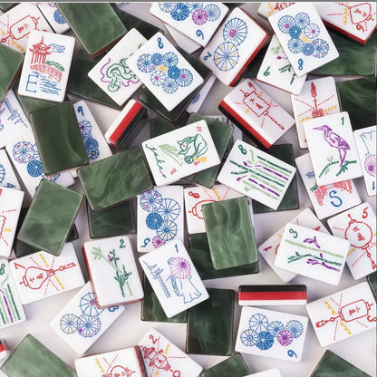 Custom Made 4 Layer American Mahjong Model 190 Elephant Acrylic Tiles 160 Cards Luxury Elegant Game for Adults