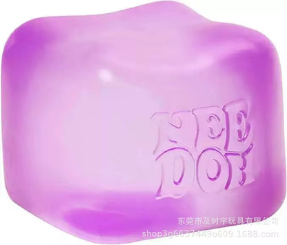 (In Stock, Ships Immediately) Needoh Fun Cube - Squeeze Fun Toy - Sensory Stress Relief with Ventilation .