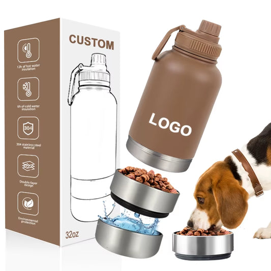 Best Selling Products 3 in 1 Type New Arrivals Outdoor Travel Walking Portable Pet Dog Water Bottle for Drinks