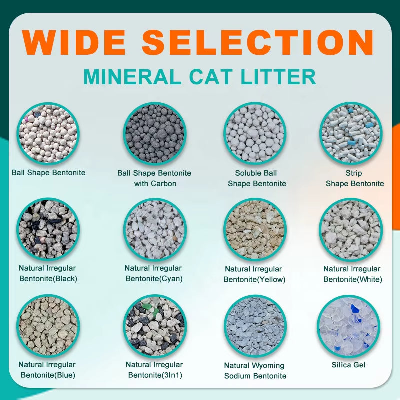Best Selling Products 2025 Dust Free Coffee Scent Bentonite Pet Cat Sand Bentonite Litter 4Kg 8Kg 20Kg