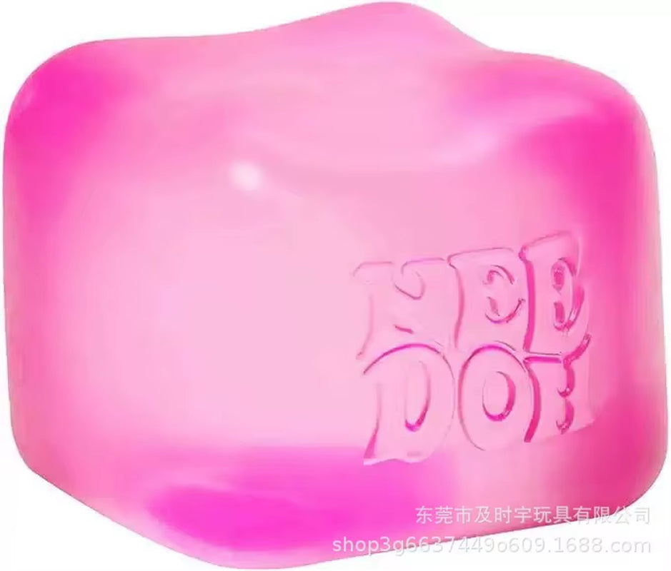 (In Stock, Ships Immediately) Needoh Fun Cube - Squeeze Fun Toy - Sensory Stress Relief with Ventilation .